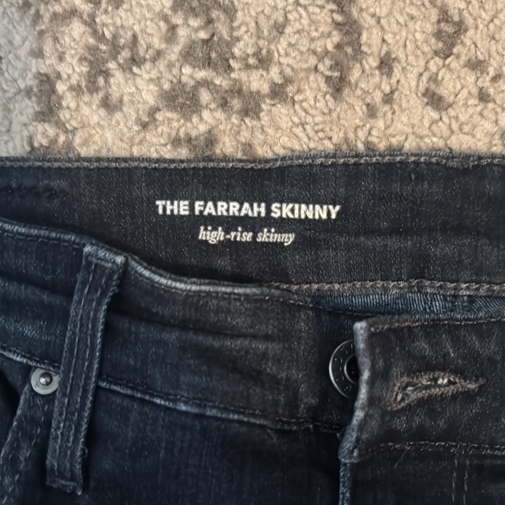 Ag Adriano Goldschmied Blue Skinny Jeans with Stretch - Picture 3 of 5